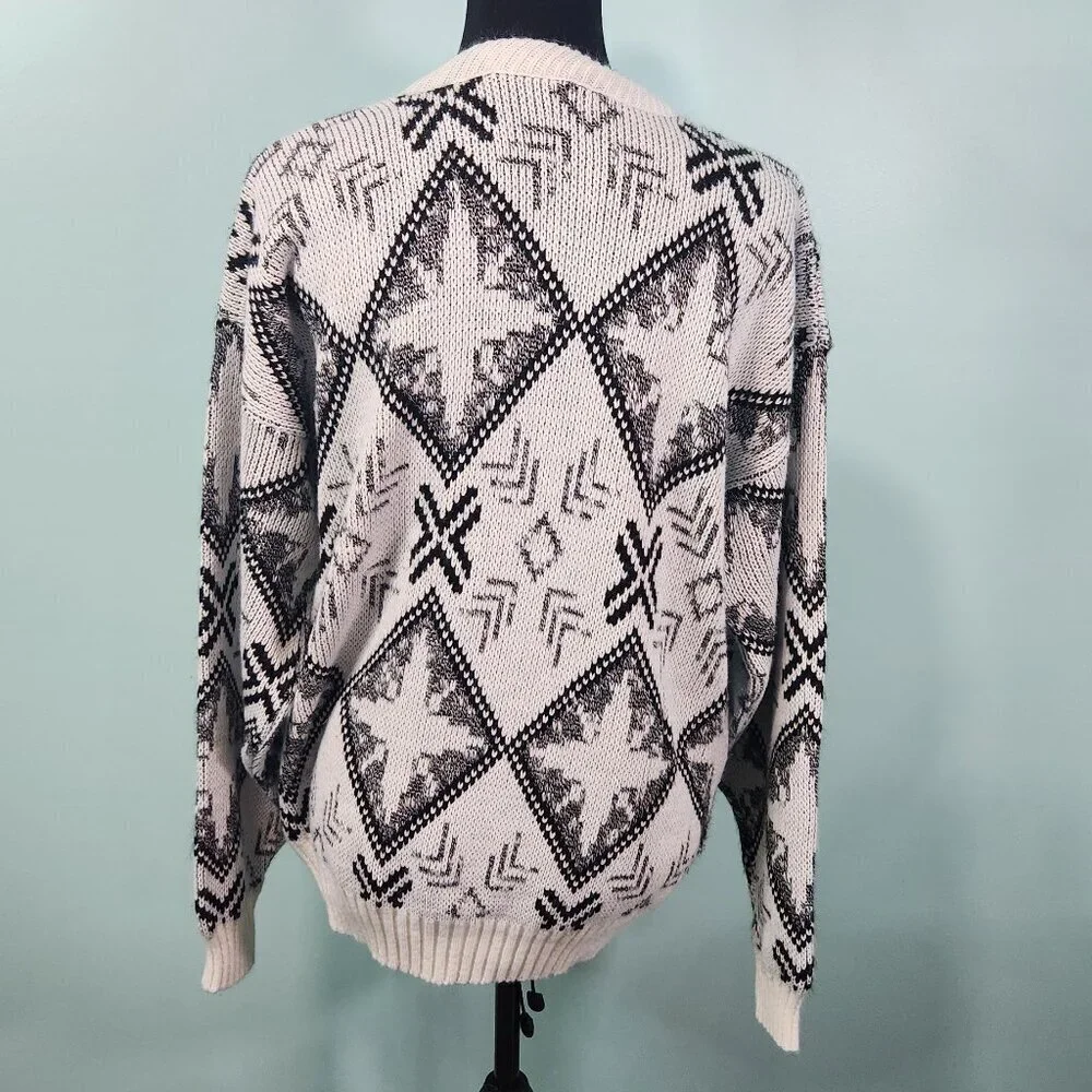 Vintage New Era Men’s Sweater L Knit Funky Ski Made in USA Unisex 80s 90s Lot H